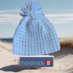 2 for $30 🆕Cozy Crochet Hat with Pom-Pom